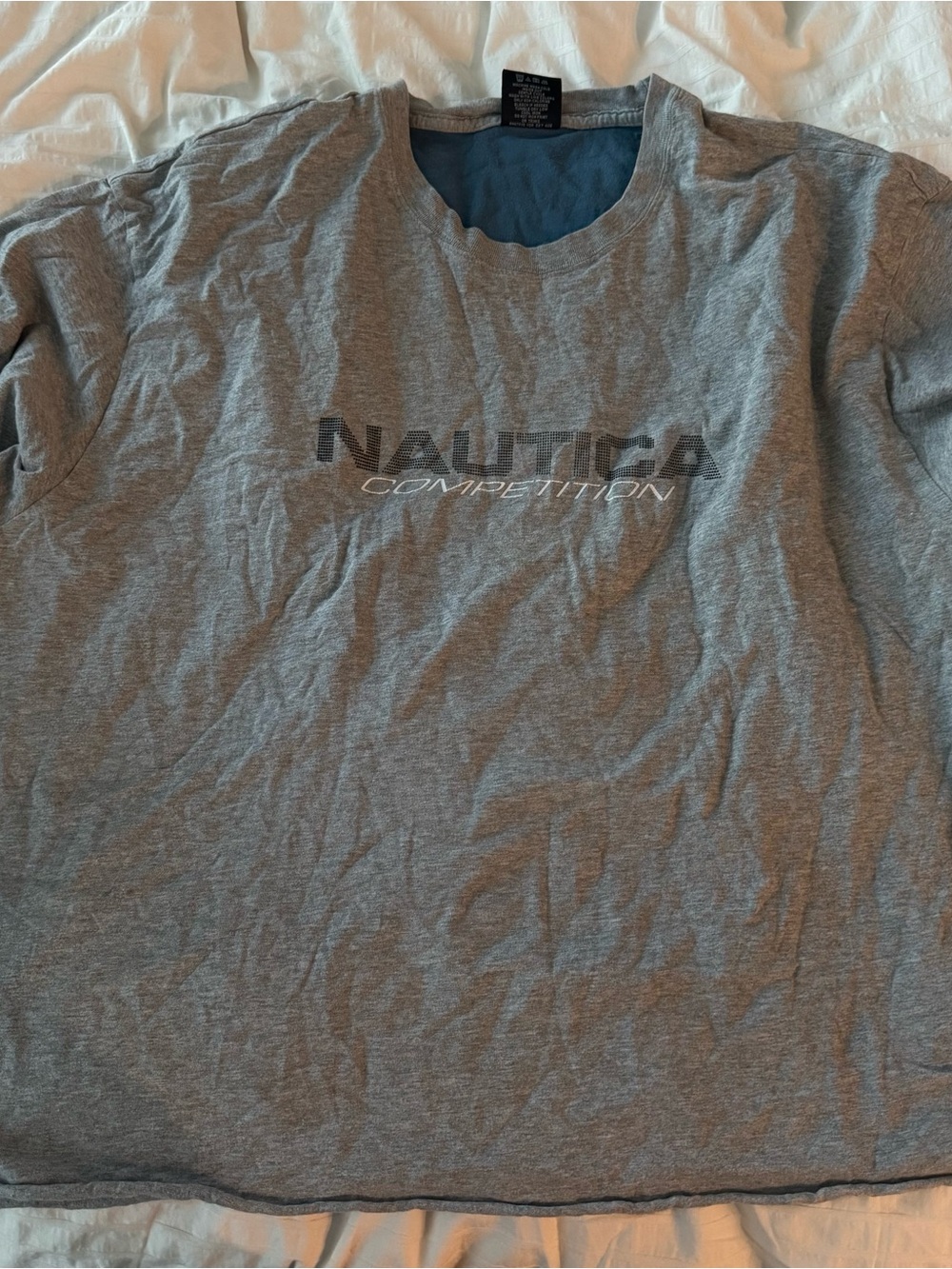 Nautica Gray Short Sleeve Logo Tee